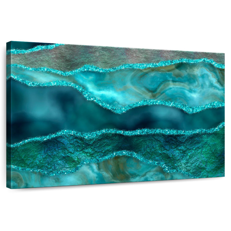Avery Oceanblue Marble Luxury, 30" H x 45" W