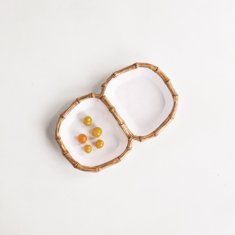 Vida Melamine Divided Serving Dish
