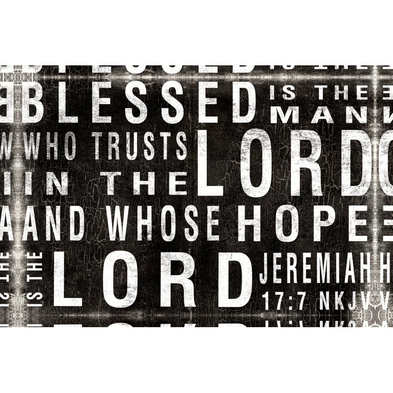 Blessed Man - Wrapped Canvas Print, 20cm H x 30cm W x 3.8cm D