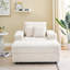 Canapé simple en velours côtelé 42,52 pouces avec un coussin