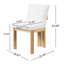 Ensemble de 2 chaises de salle à manger moelleuses en bois de style moderne Boucle