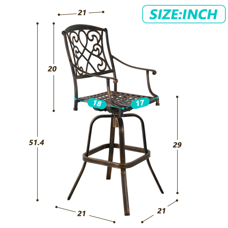 Tabouret de bar 29 po