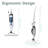 10-in-1 Steam mop，1550W Fast Heat Steam Mop ,Pet Scrubbing， Includes Multi-Purpose Tools, Washable/Disposable Microfiber Pads for Hard Floors, Tile, Carpet，blue-124424723