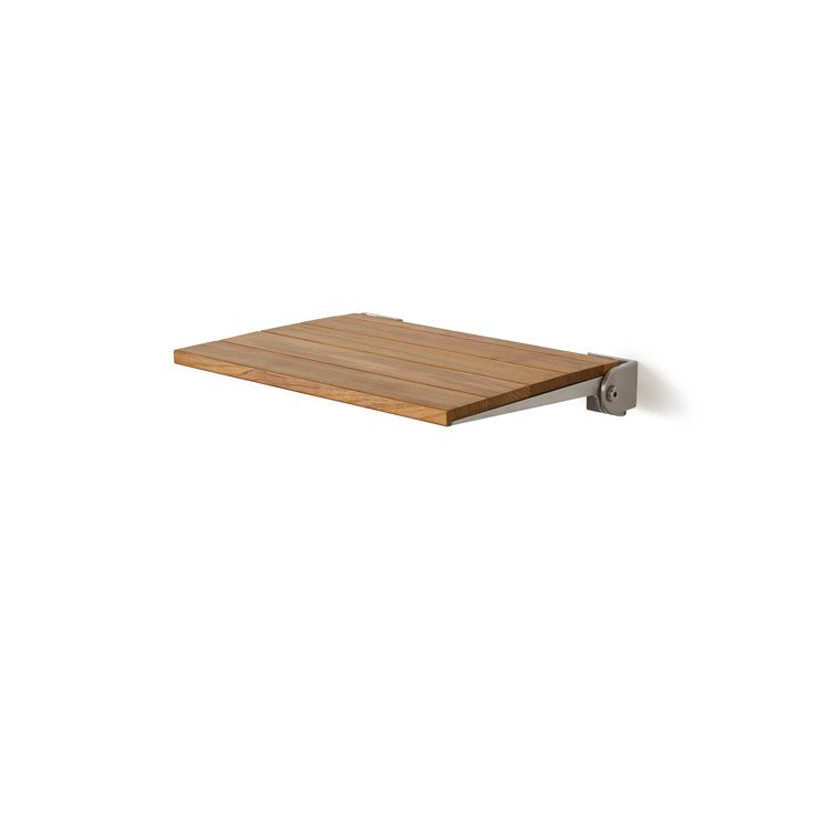 Floating Rectangular Shower Shelf with Rail - Seachrome