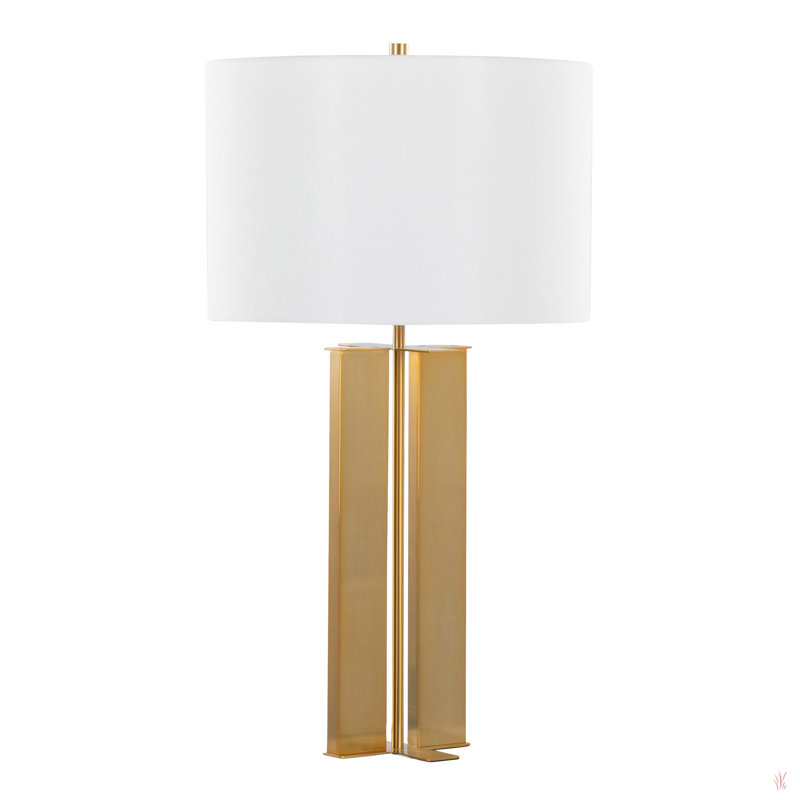 Cosmo 28" Metal Table Lamp, Gold