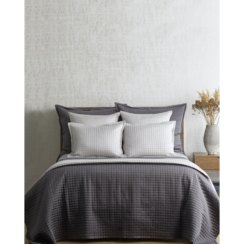 Taie décorative 100% lyocell prête à l'emploi, Taie décorative euro, Gris