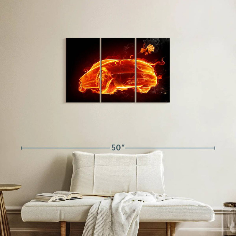 Mehar Fire Car, 20" H x 33" W