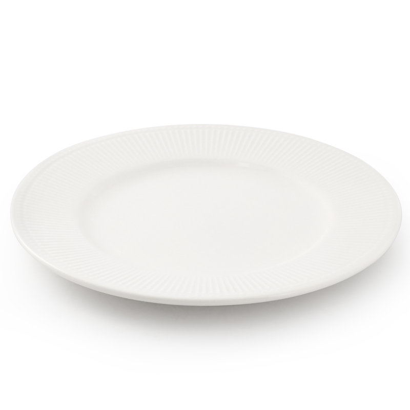 Ensemble de 6 assiettes blanches Elama Gretel