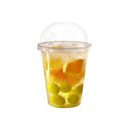 Ecoquality 20Oz Clear Plastic Disposable Cups With Dome Lids For Cold Smoothie, Iced Coffee, Soda, Cocktail, And Party Cups (100)