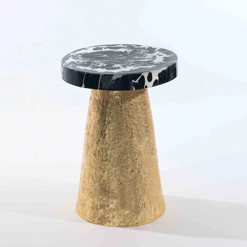 Bianco Nero Accent Table