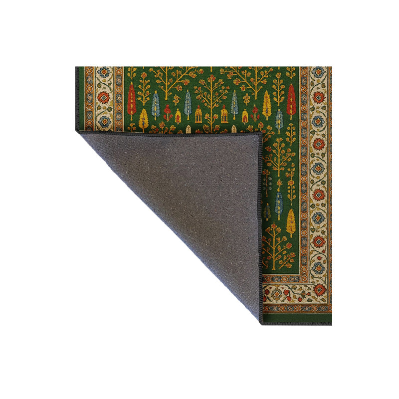 Tapis gris tissé traditionnel Mosso, 4'7" x 6'7"