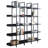 5 Tier Vintage Industrial Style Bookcase With Metal Frame, MDF Board, And Anti-Falling Device For Home Office-514905385