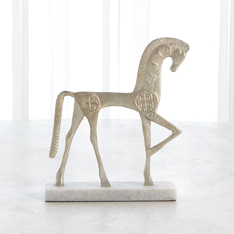 Cheval romain-Argent-Sm