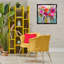 "Bold Drip Roses", art mural encadré par Irena Orlov-2121074499-2121074497