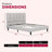 Upholstered Platform Bed, Tufted Headboard(Only Bed)-890478550-890478551