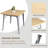 SH-D Solid Wood Top Metal Base Dining Table