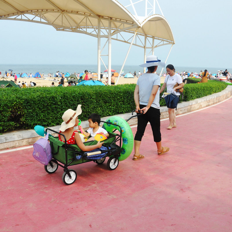 Chariot de plage pliant Wagon Garden (vert)