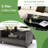 Raelani Wicker 4 - Person Patio Conversation Set with Cushions