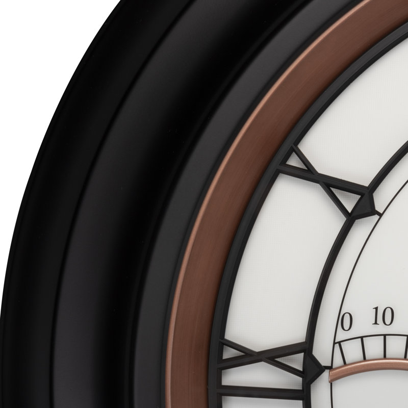 24” Illuminated Led Large Outdoor Decorative Clock With Thermometer And Hygrometer Combo