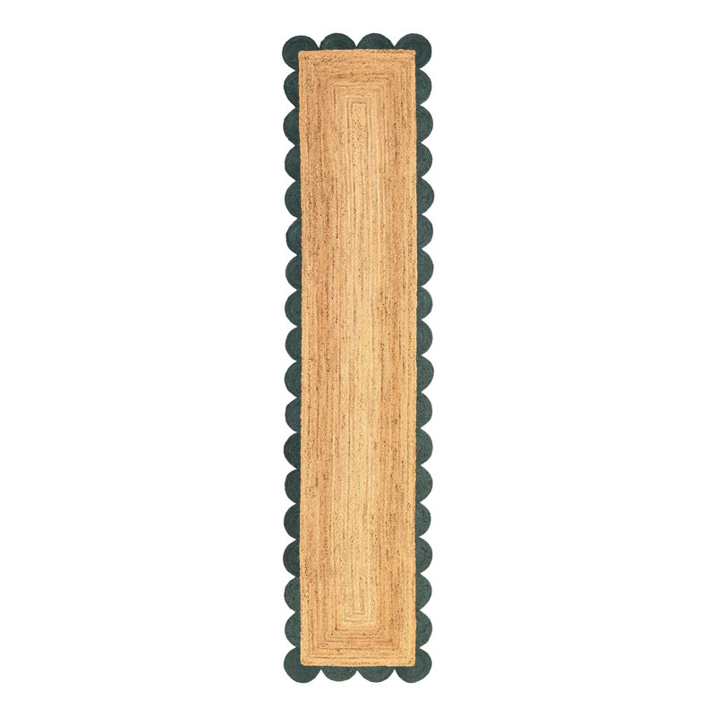 Cosner Hand Braided Area Rug, Runner 2'7" x 12'