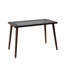 Libby Glass Top Metal Base Writing Desk