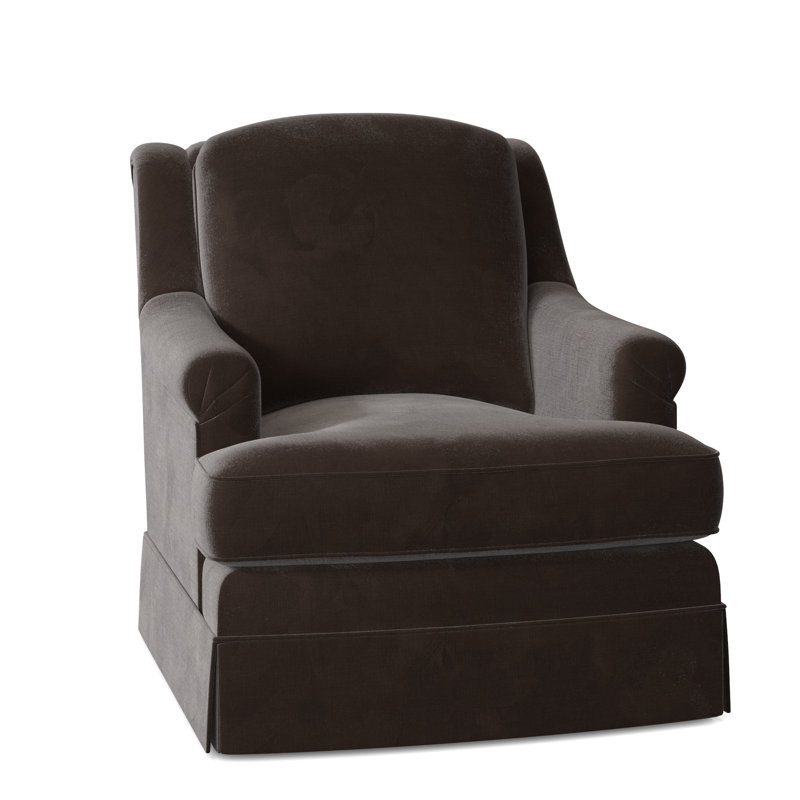 Milan 35.5" Wide Armchair, 9953 Mink, Stationary