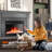 Freestanding Electric Fireplace with Remote-1272029733