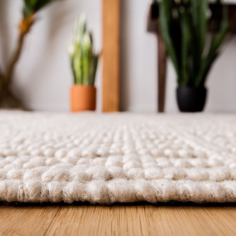 Litchfield Handmade Flatweave Wool/Cotton Area Rug in Cream Langley Street Rug Size: Rectangle 5' x 7'6