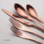 Ensemble de couverts 20 pièces en or rose, couverts modernes en acier inoxydable au design élégant pour la maison et la cuisine, comprenant couteaux, fourchettes et cuillères-1946558252
