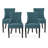 Modern Upholstered Tufted Accent Side Dining Chairs with Diamond-Stitched Backrest and Tapered Wood Legs-1872976827-1857385193