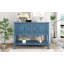 Ample console de rangement rétro avec quatre petits tiroirs et une tablette inférieure pour les salons, les entrées et les cuisines-2069996310-2069996300
