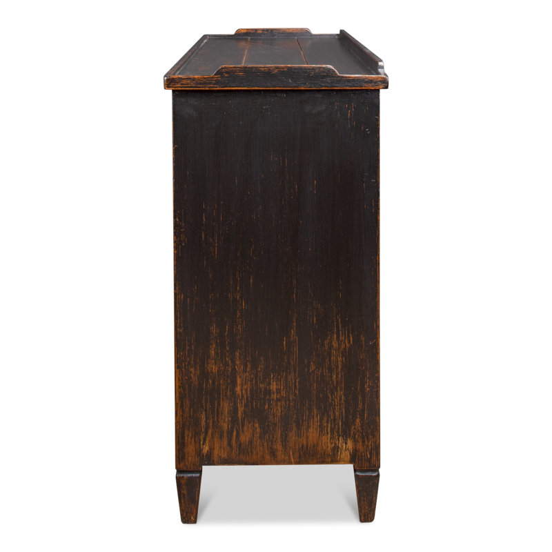 Madigan 64'' W Solid Wood Sideboard, Antique Black