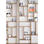 M Solid Wood Geometric Bookcase