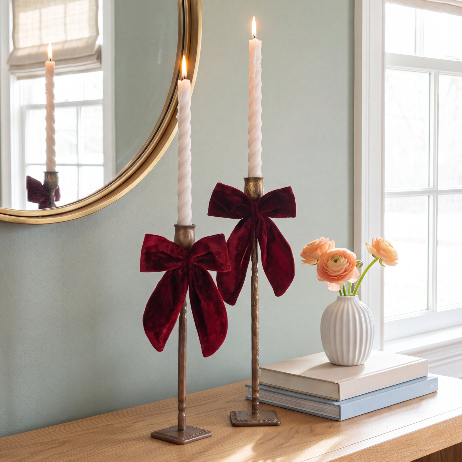 Brass Iron Taper Candlestick Holder