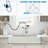 Waterfall Kitchen Sink Faucet With Pull-Down Sprayer, Stainless Steel Kitchen Faucet, Single Handle Faucet, 3 Function Modes.-113791904