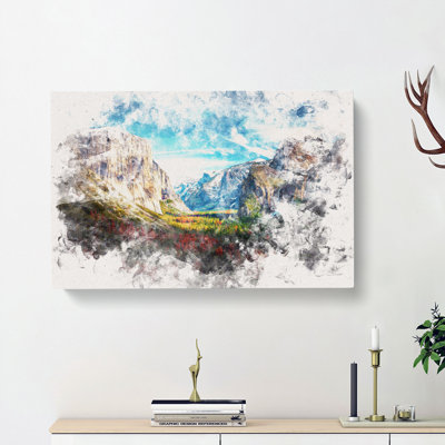 Tunnel View of Yosemite - Wrapped Canvas