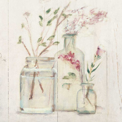 " Blossoms On Birch VI " by Cheri Blum Painting Print