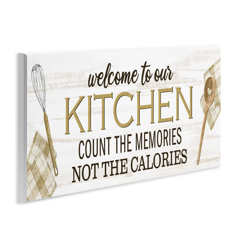 «Bb-011-Canvas Count Memories Not Calories On Canvas» par Kim Allen, reproduction