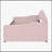 Full Size Upholstery Daybed Frame with Shell Shaped Backrest and Trundle, Perfect for Guest Rooms and Small Spaces-1529998449