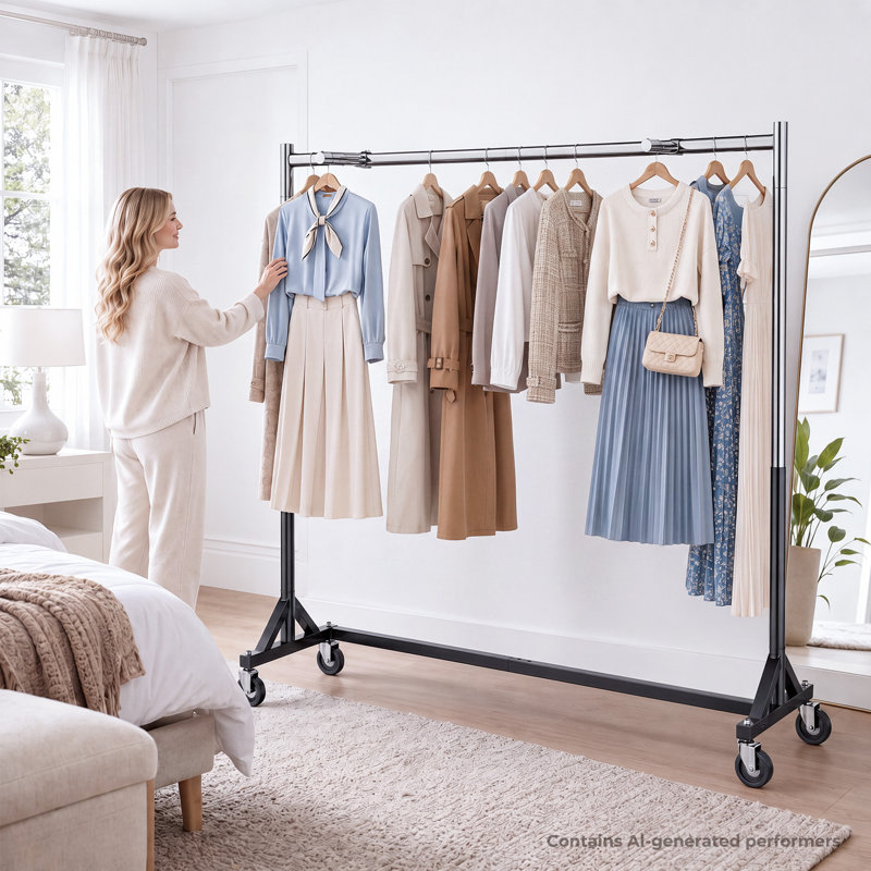160cm Adjustable Clothing Rack