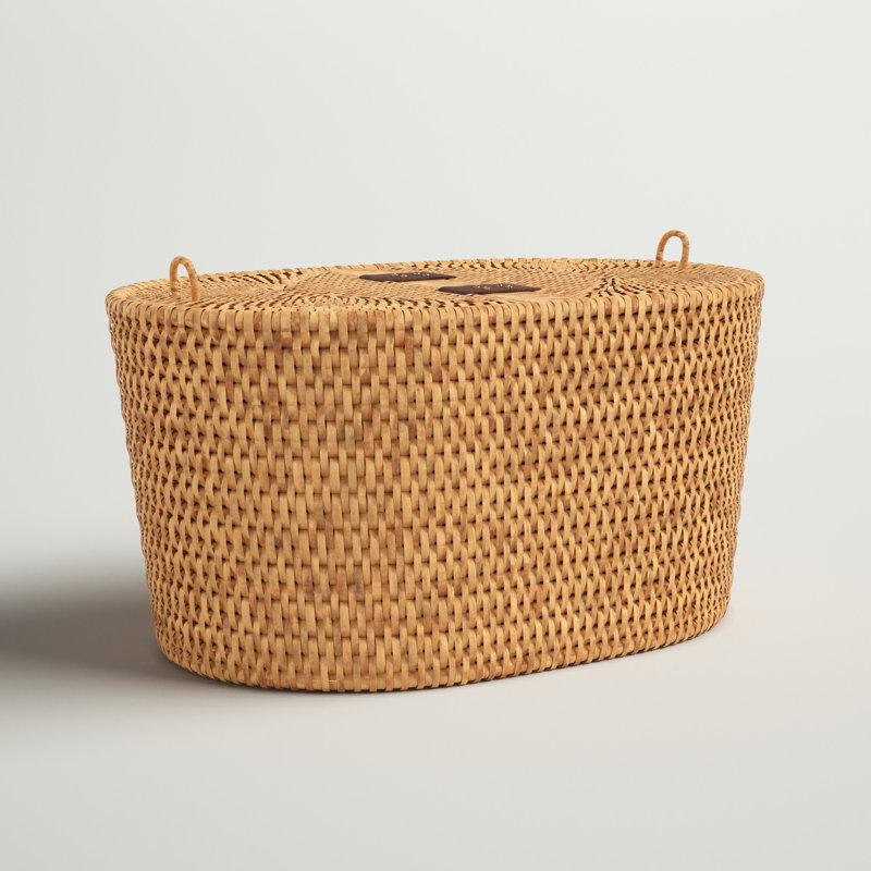 Couvre-boîte à mouchoirs en rotin Esmeray, Brun