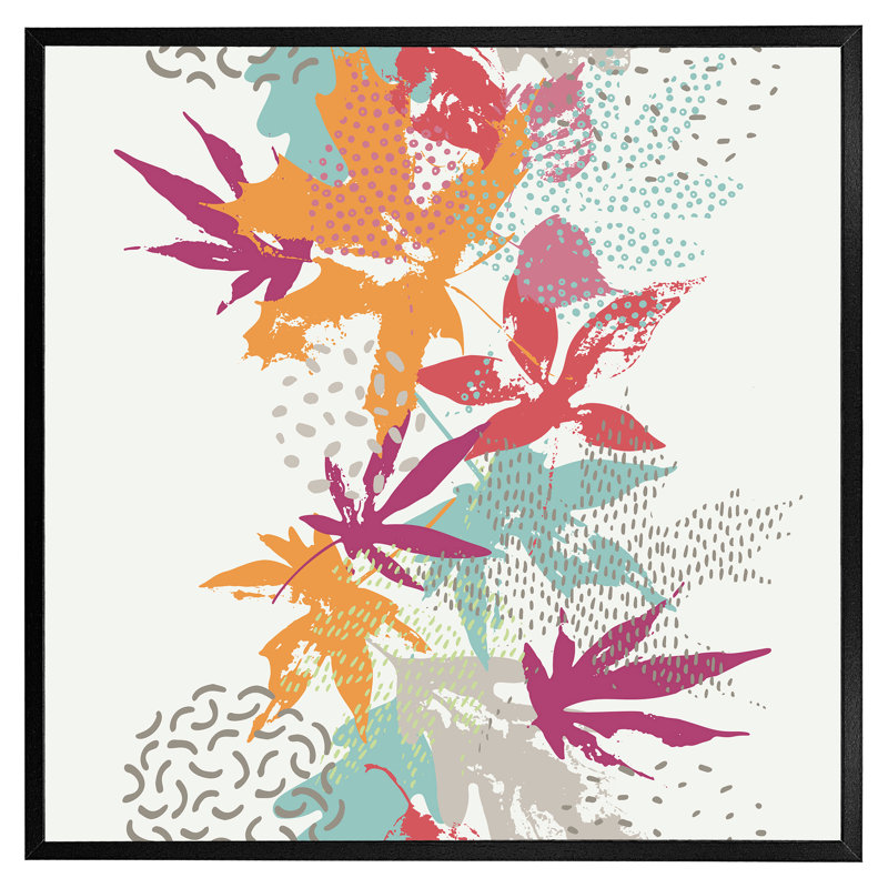 Czajkowski Japanese Maple - Single Picture Frame Art Prints, 31cm H x 31cm W x 4cm D, Black Framed