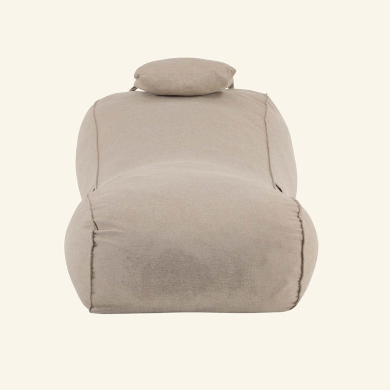 Fauteuil à billes Lemoore, Beige