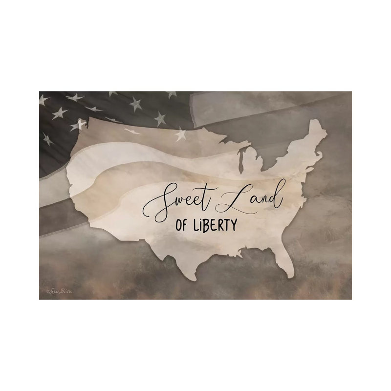 Sweet Land Of Liberty by Lori Deiter - Wrapped Canvas Print, 101.6 cm H x 66.04 cm W x 1.91 cm D