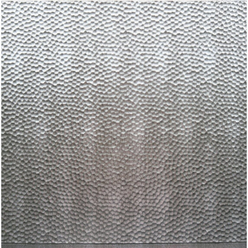 Panneau mural en vinyle auto-adhésif 18 po x 24 po Bielecki, Argent Crosshatch