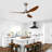 52" Ceiling Fan With Lights Quiet DC Motor 3 ABS Blade Ceiling Fans 6 Speed Levels,Reversible Ceiling Fan, For Patio Living Room, Bedroom, Office,Indoor.-893645284-893645283