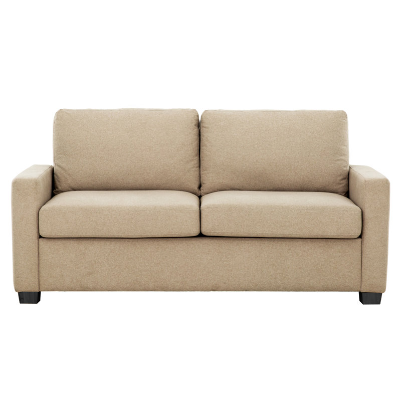  Bohumir 73 in. Pull Out Full Sleeper Sofa Bed with USB/Outlet, Beige