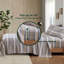 Ensemble de 3 draps en flanelle de coton à 100% avec flocon de neige bleu, simple / double pour matelas de 12 po, élastique, 1 plat et 2 taies d'oreiller, flocon de neige lavable à la machine, grand / très grand / très grand 14 po
