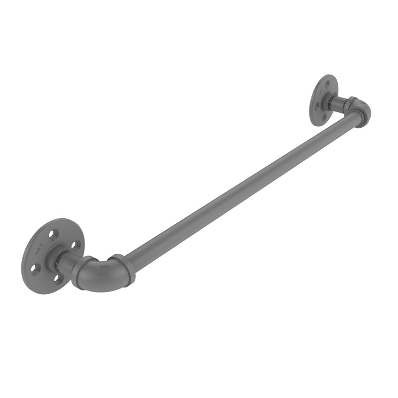 Barre à serviettes murale 18" Bayer, Gris mat