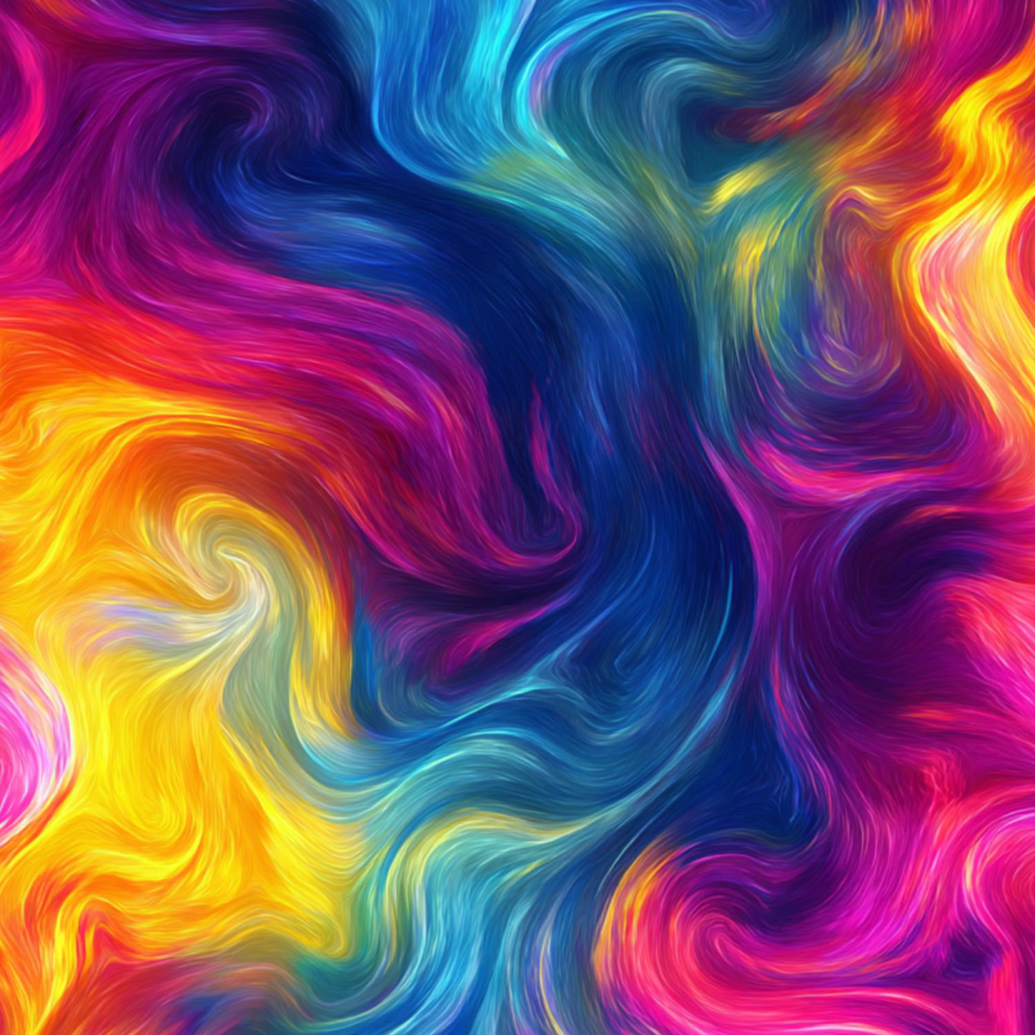 Latitude Run® Peel and Stick Wallpaper Abstract Swirling Rainbow Colors ...